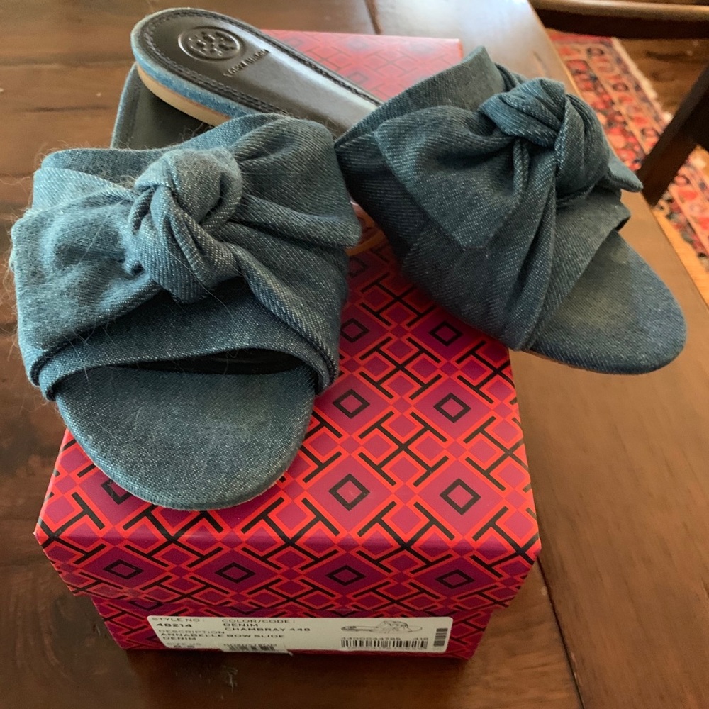 Tory Burch Annabelle Bow Slides - image 1